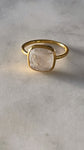 The Nightingale~ small square ring~ Moonstone