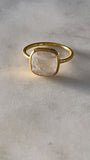 The Nightingale~ small square ring~ Moonstone