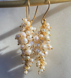 A love bunch long Pearl earrings!
