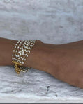 Pearl strings bracelet