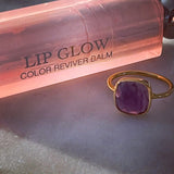 The Nightingale~ small square ring~Amethyst