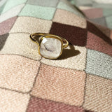 The Nightingale~ small square ring~ Moonstone